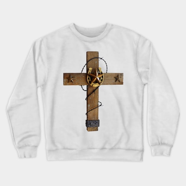 Country Cross Crewneck Sweatshirt by PLAYDIGITAL2020